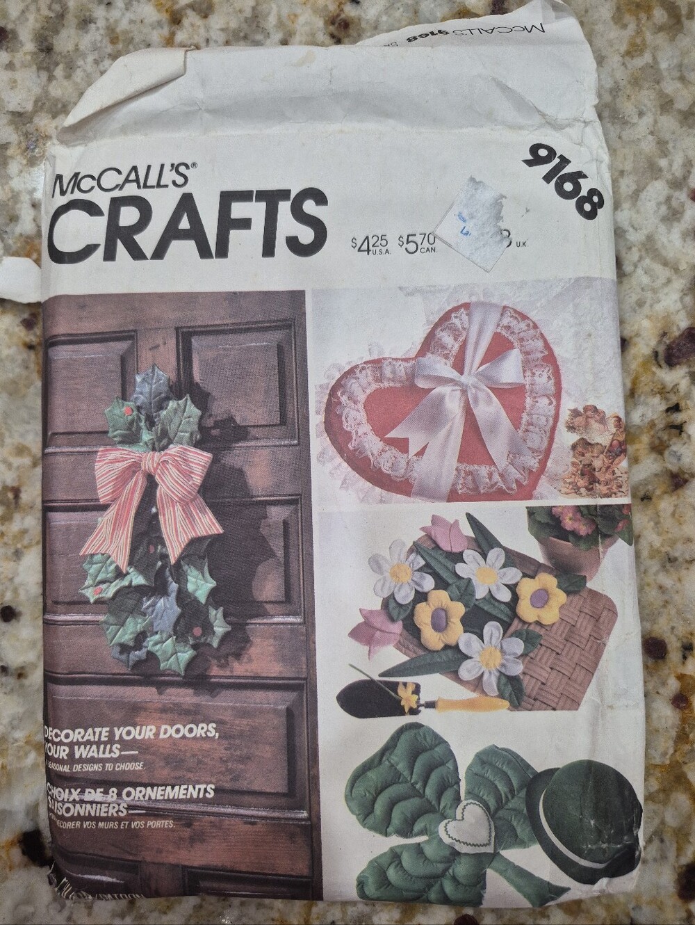 Vintage McCall's Holiday Door Crafts Christmas Halloween Fall 4th Spring Etc